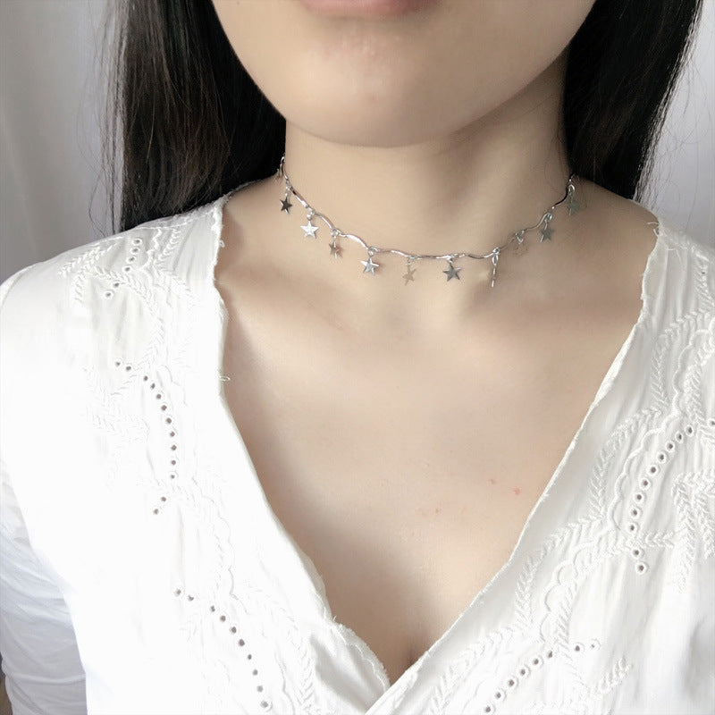 Stern Charm Linked Chain Necklace Karnz