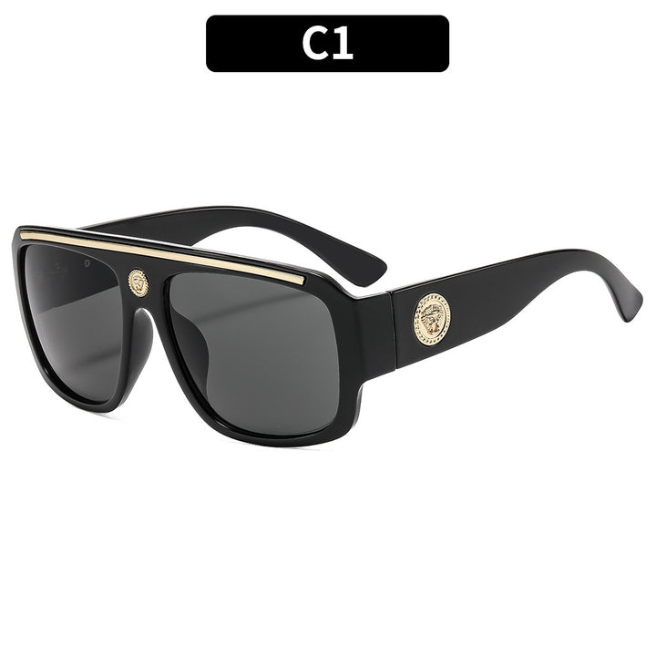 Trendy geometrische übergroße Sonnenbrille