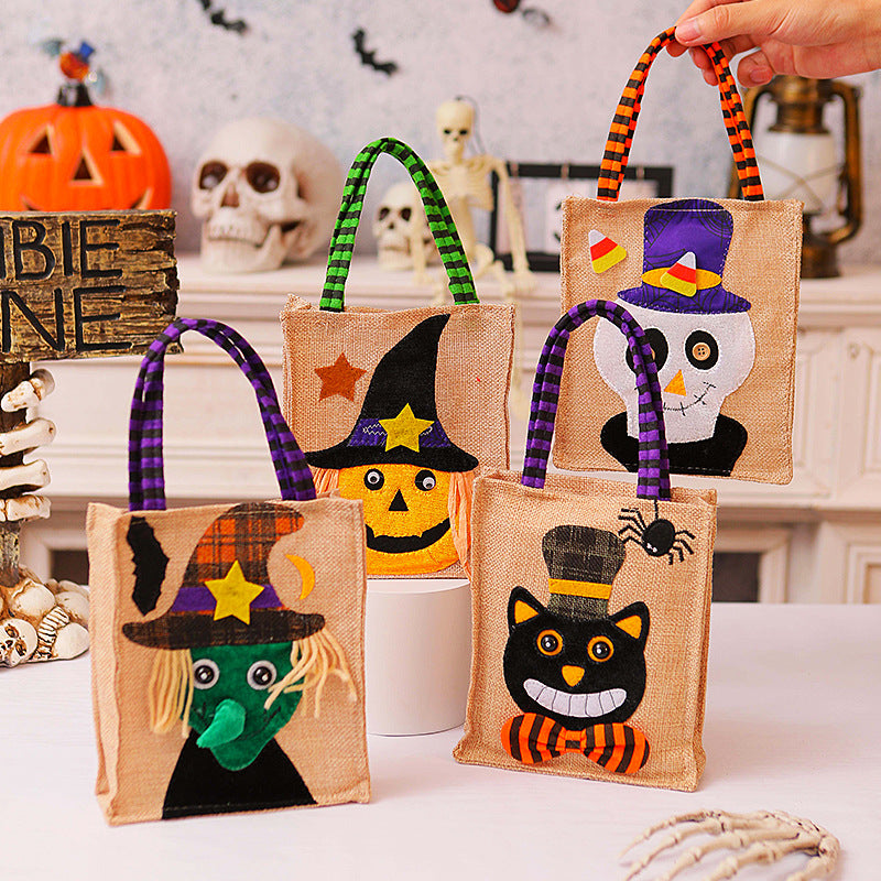 Halloween Einkaufstasche mit Katzenmotiv Karnz