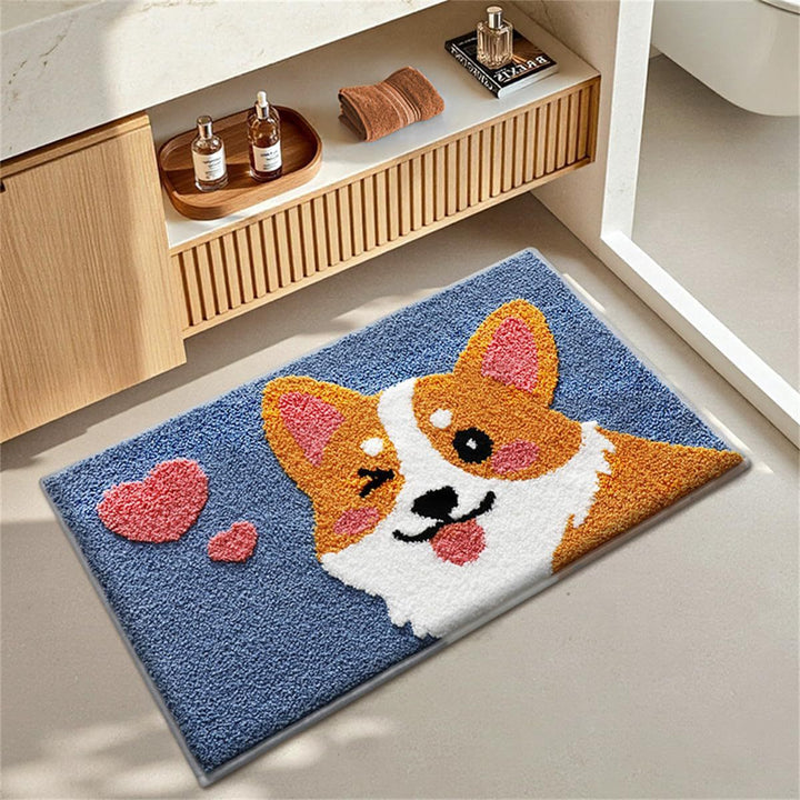 Dekorative Hundebezogene Badematte