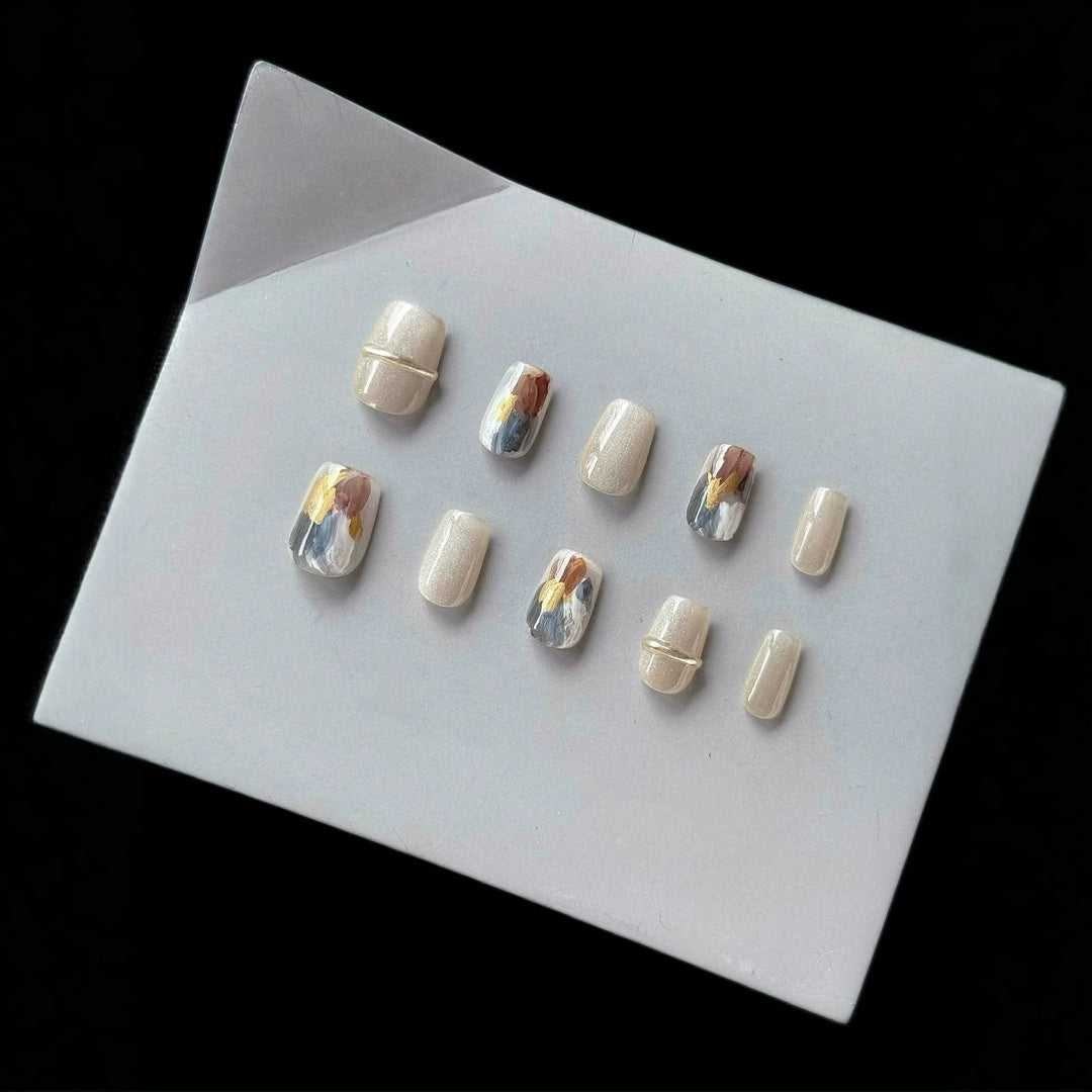 Künstlerisches Press-On Nageldesign-Set
