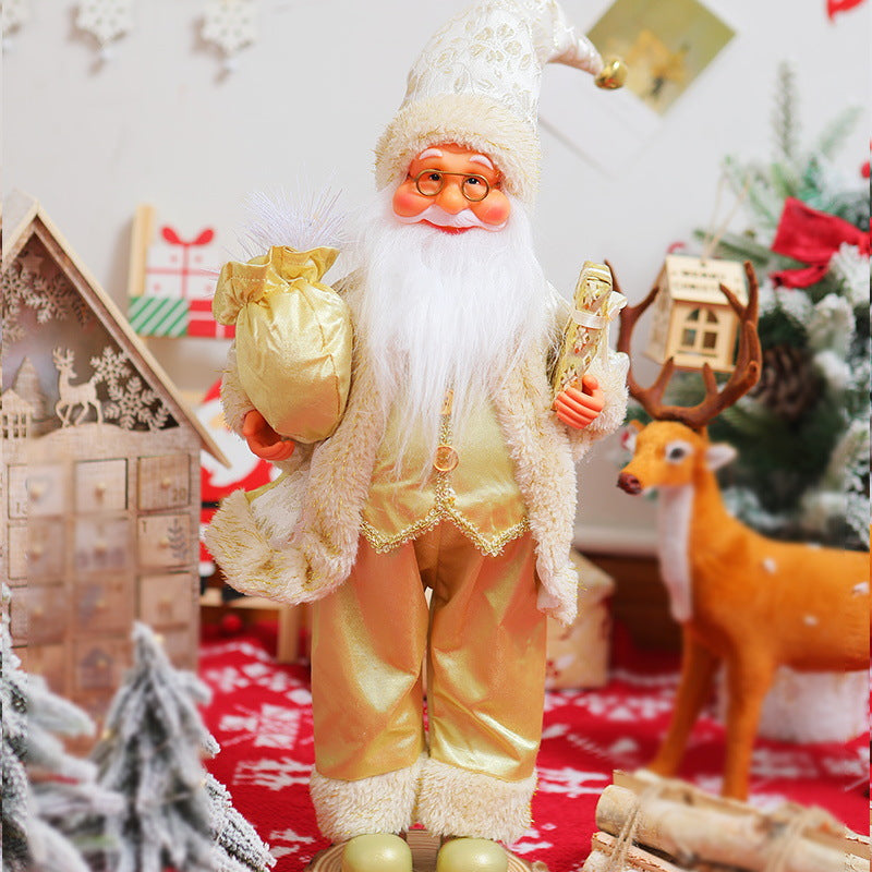 Nostalgische Weihnachtsmann Dekoration Karnz
