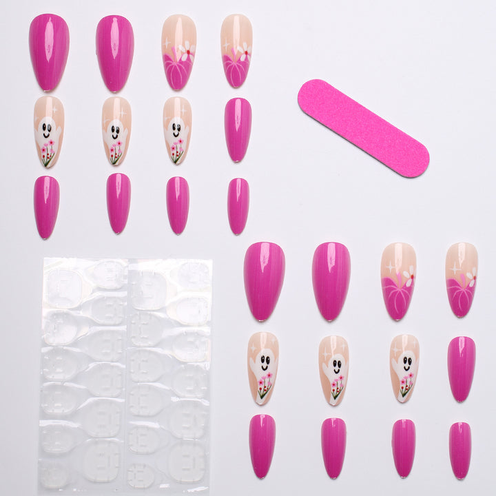 Kreatives Kunstnagel-Set mit Gespenst-Design Karnz