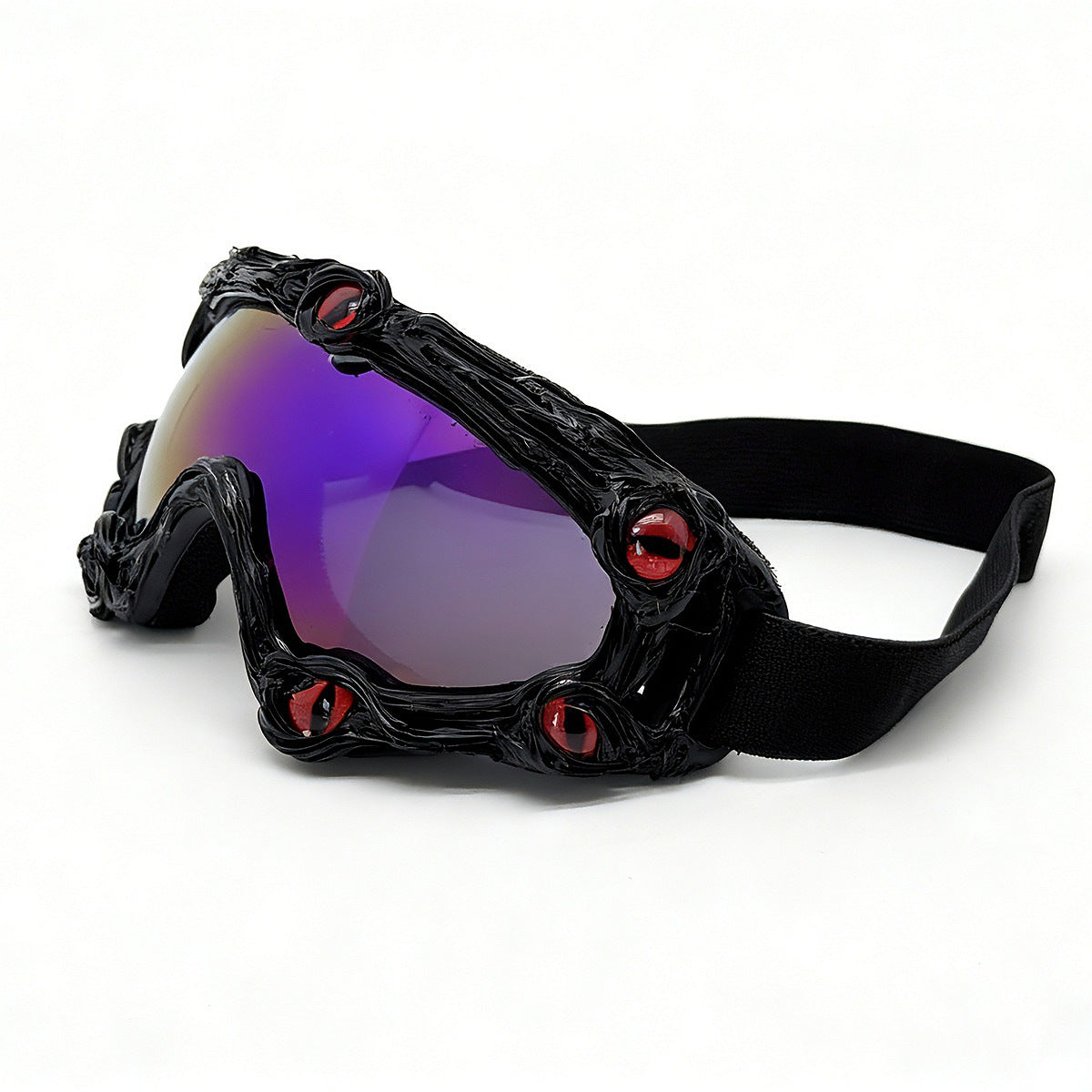 Damen Skibrille im futuristischen Design mit dekorativen Details Karnz