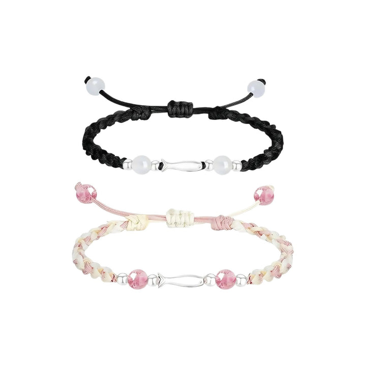 Verstellbares geflochtenes Perlenarmband Karnz