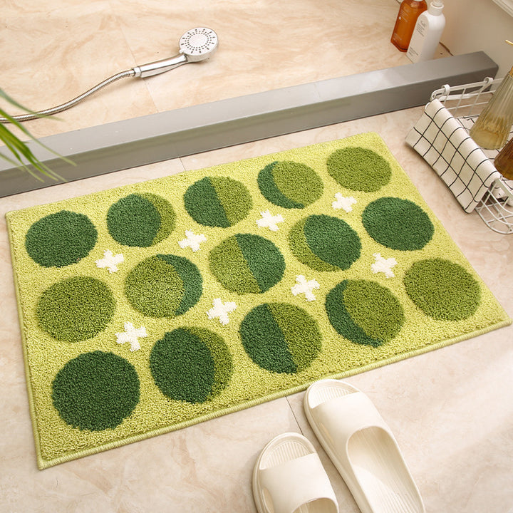 Geometrisch gemusterte Badematte für das Badezimmer
