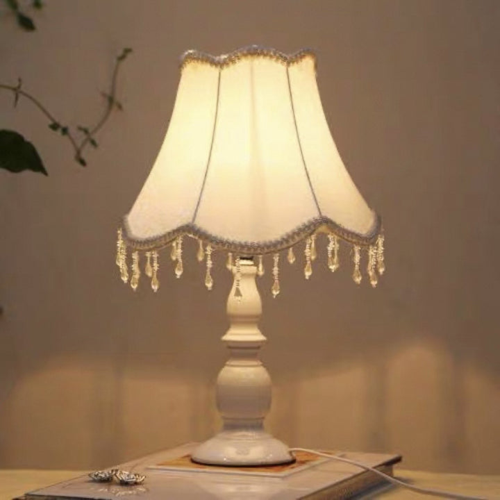 Florale dekorative Tischlampe