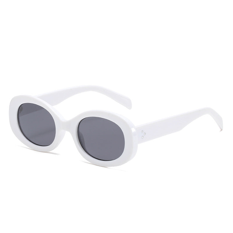 Vintage-Stil Ovalrahmen Sonnenbrille Karnz