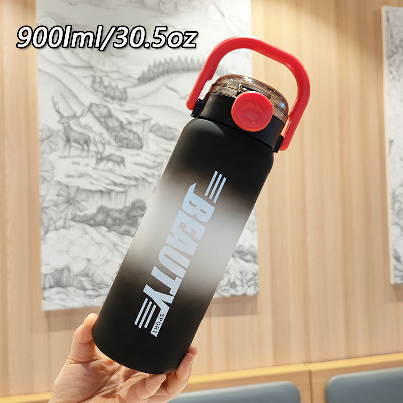 Damen praktische Isolier-Wasserflasche mit sicherem Verschluss Karnz