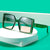 Damen modische Sonnenbrille im retro-inspirierten Design Karnz