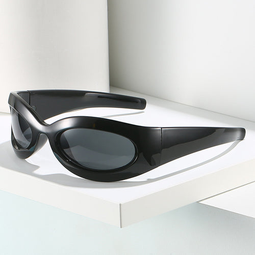 Damen trendige Sportsonnenbrille mit aerodynamischem Design Karnz