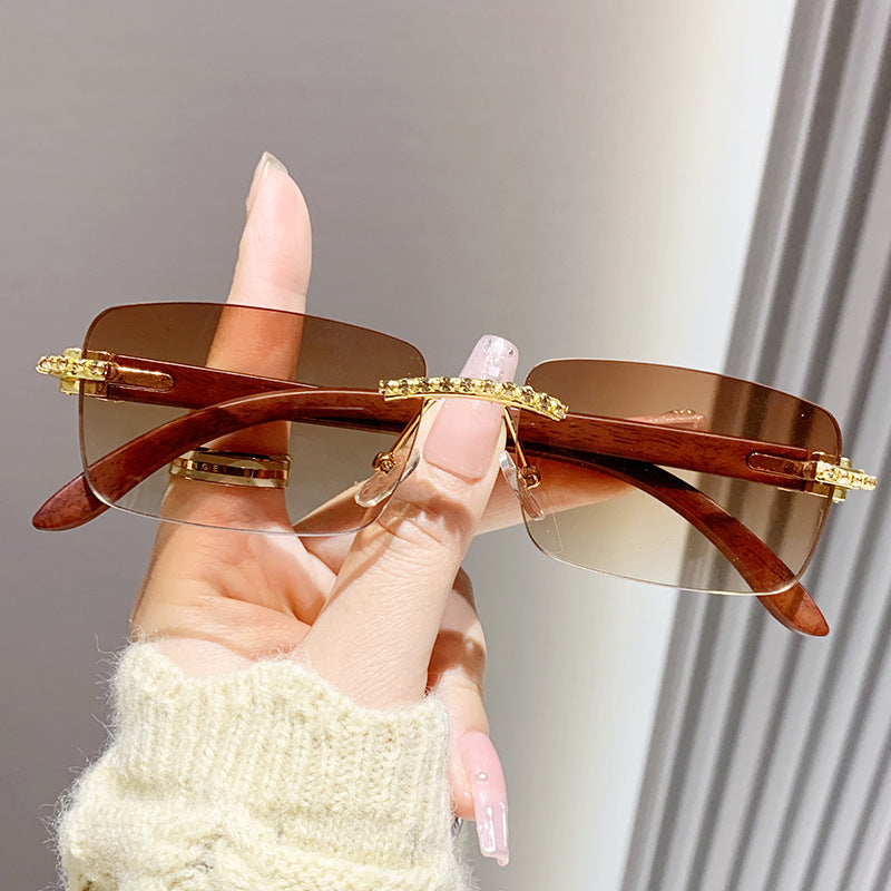 Damen elegante Sonnenbrille mit einzigartigem Rahmen Karnz