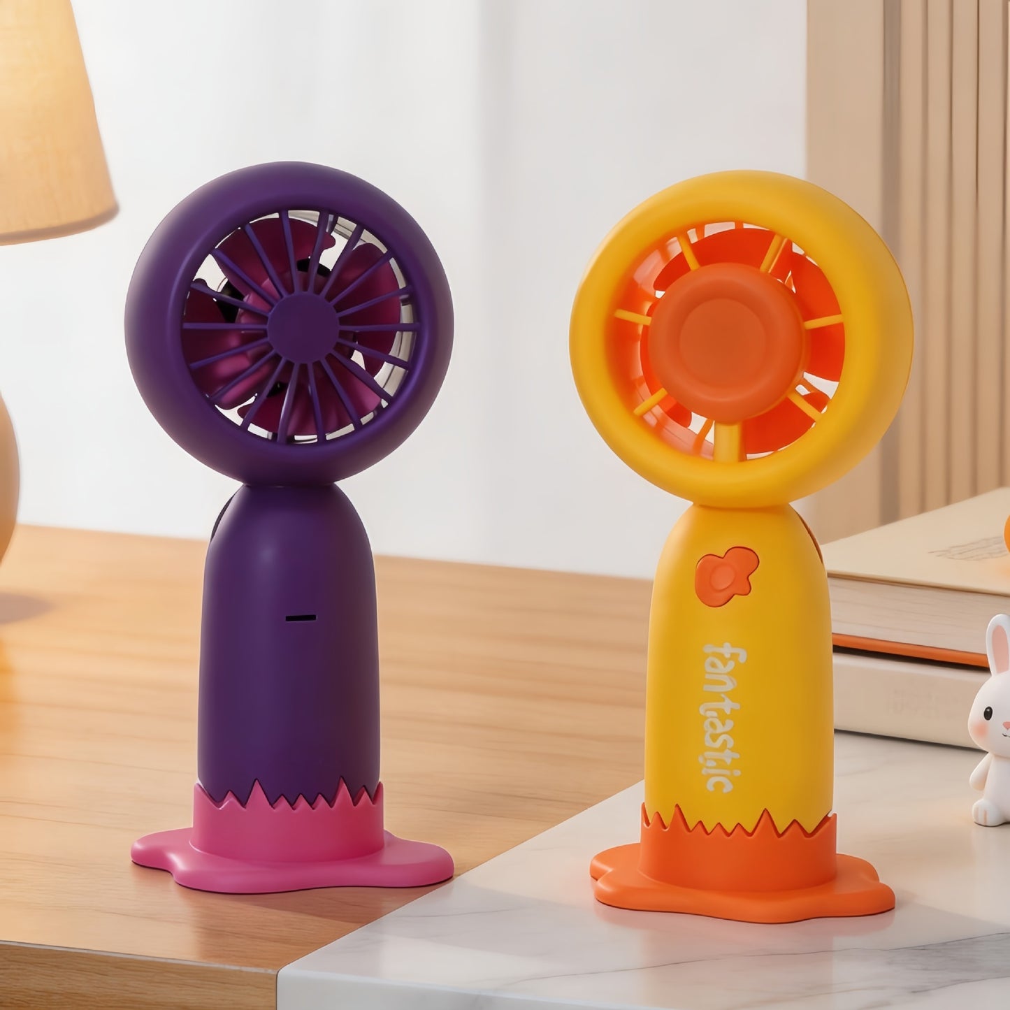 Damen Tragbarer Tischventilator mit lustigem Design und USB-Anschluss Karnz
