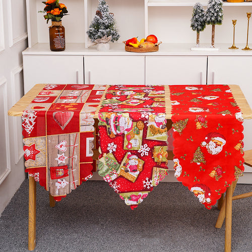 Festlicher Tischläufer mit Weihnachtsmotiven Karnz