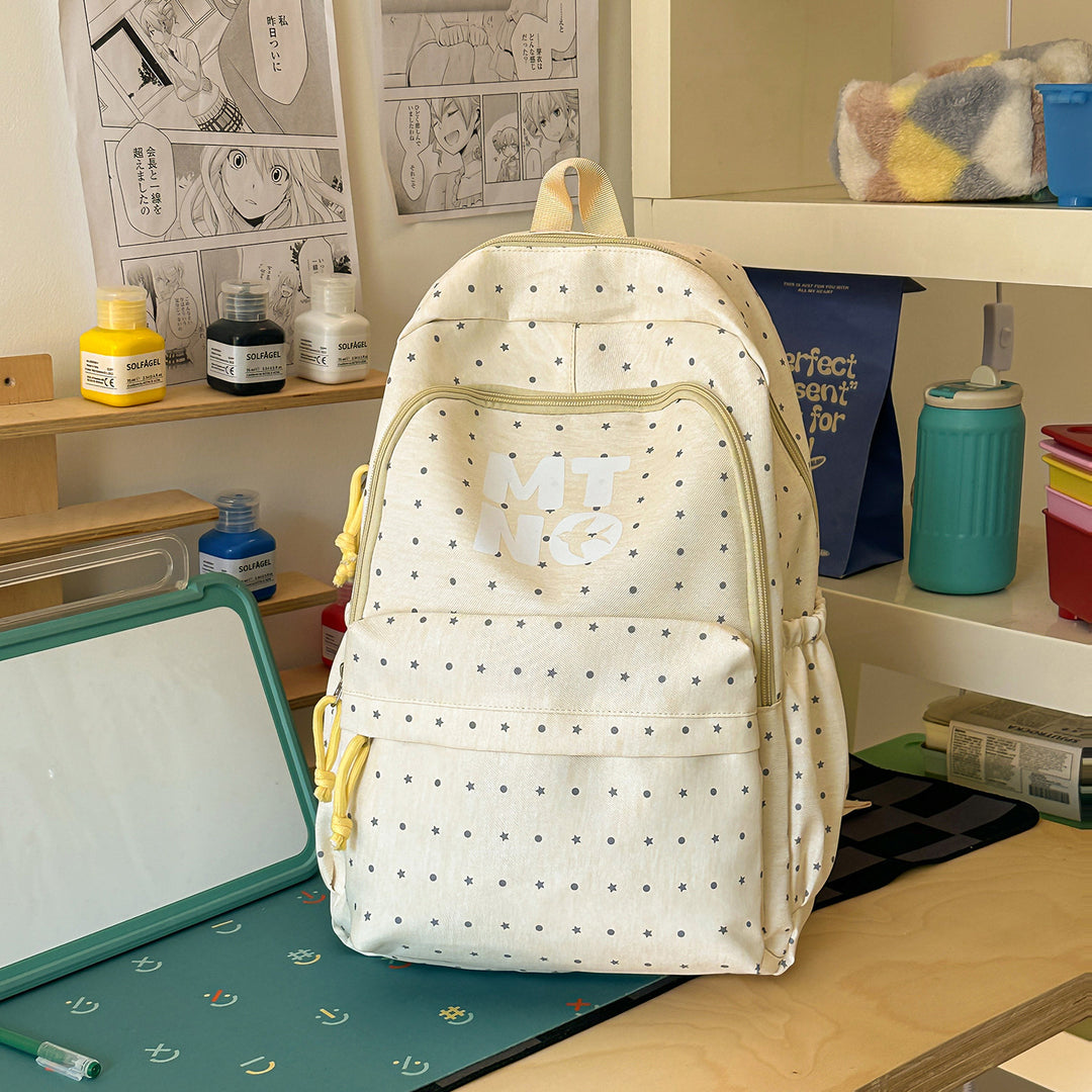 Stilvolle gepunktete Druck-Rucksack Karnz