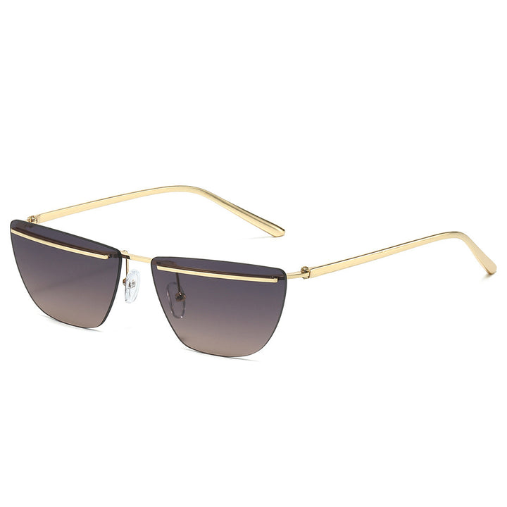 Moderne geometrische eckige Sonnenbrille Karnz