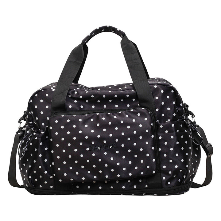 Stylische Punktmuster-Übernachtungs-Duffle