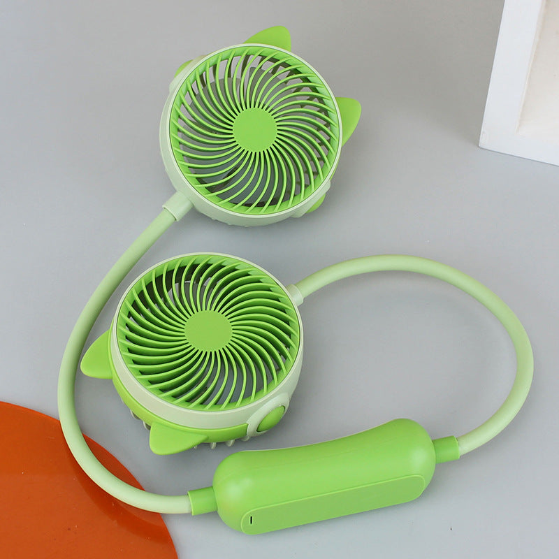 Unisex Tragbarer Doppelventilator Karnz