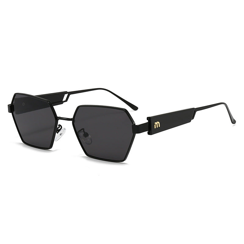 Damen Hexagon Sonnenbrille mit luxuriösen Metallakzenten Karnz