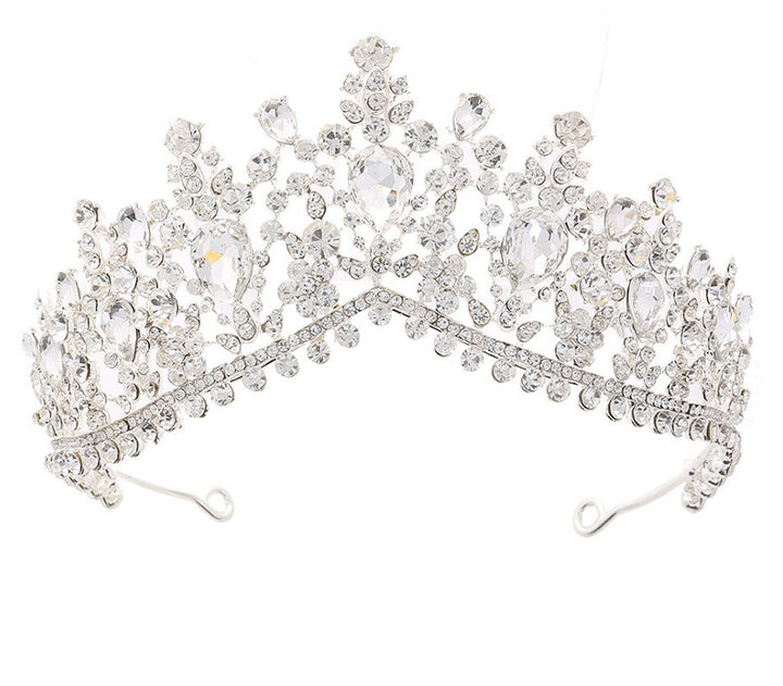 Damen Glamouröse Tiara mit Strass- und Kristallverzierungen Karnz