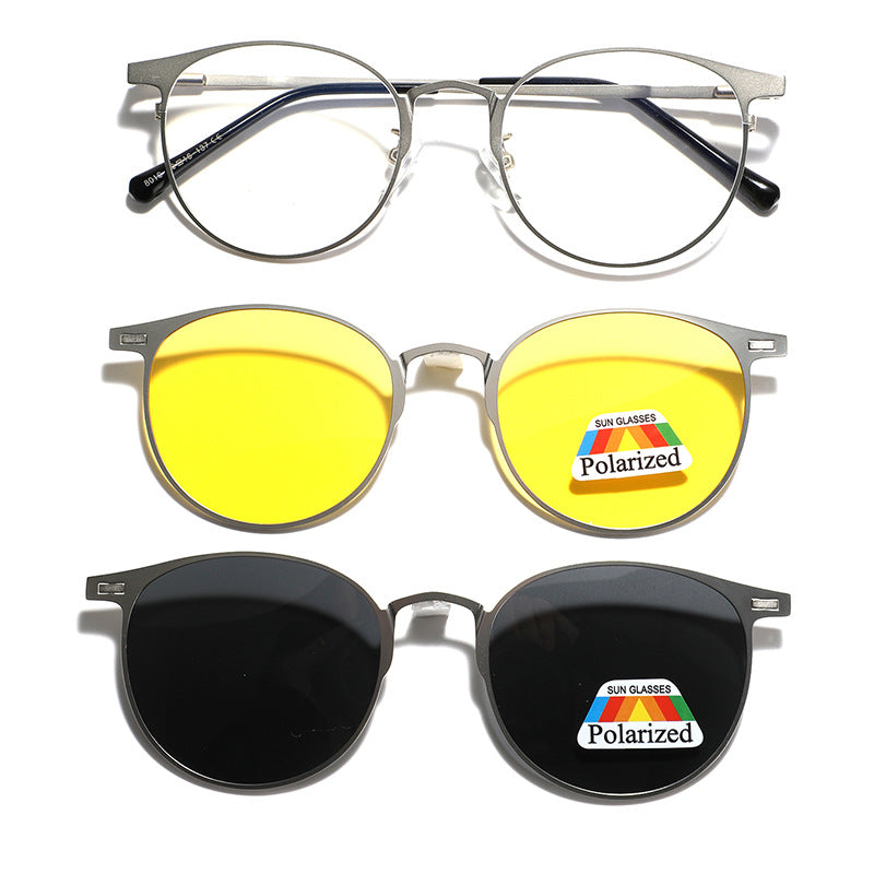 Damen modische Sonnenbrille mit wechselbaren Gläsern und polarisierter Technologie Karnz