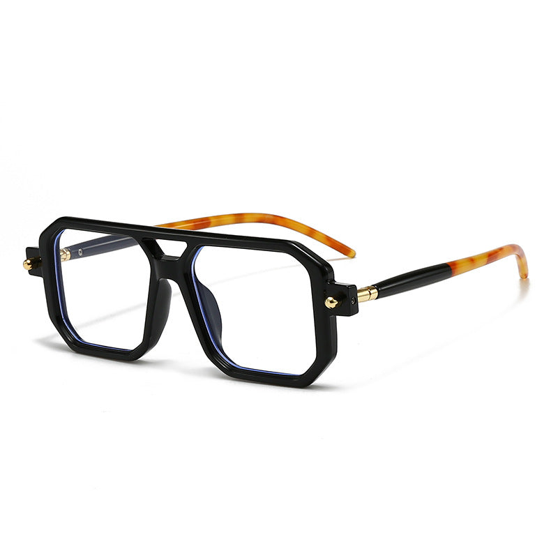 Damen oversized rechteckige Brille Karnz
