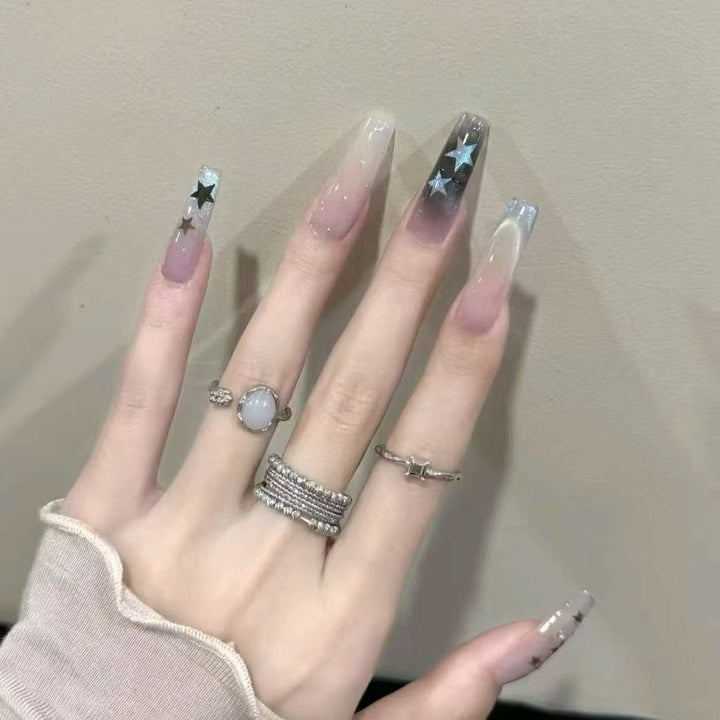 Gradient Ombre Nagelkunst Verlängerungen Karnz