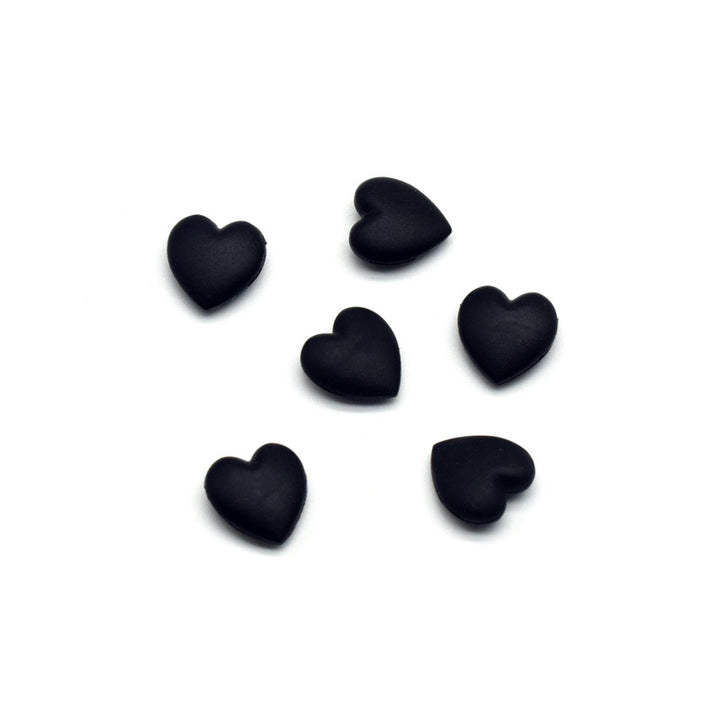 Dekorative Herzförmige Gummi Charms Karnz