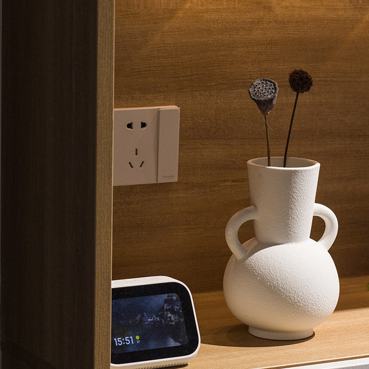 Künstlerische Strukturierte Keramikvase