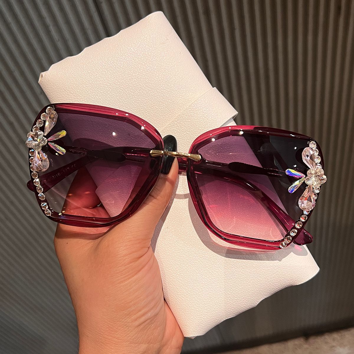 Damen Schmucksteine Sonnenbrille Karnz