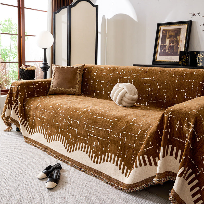 Modern geometrisches Muster Sofa-Wurfdecke