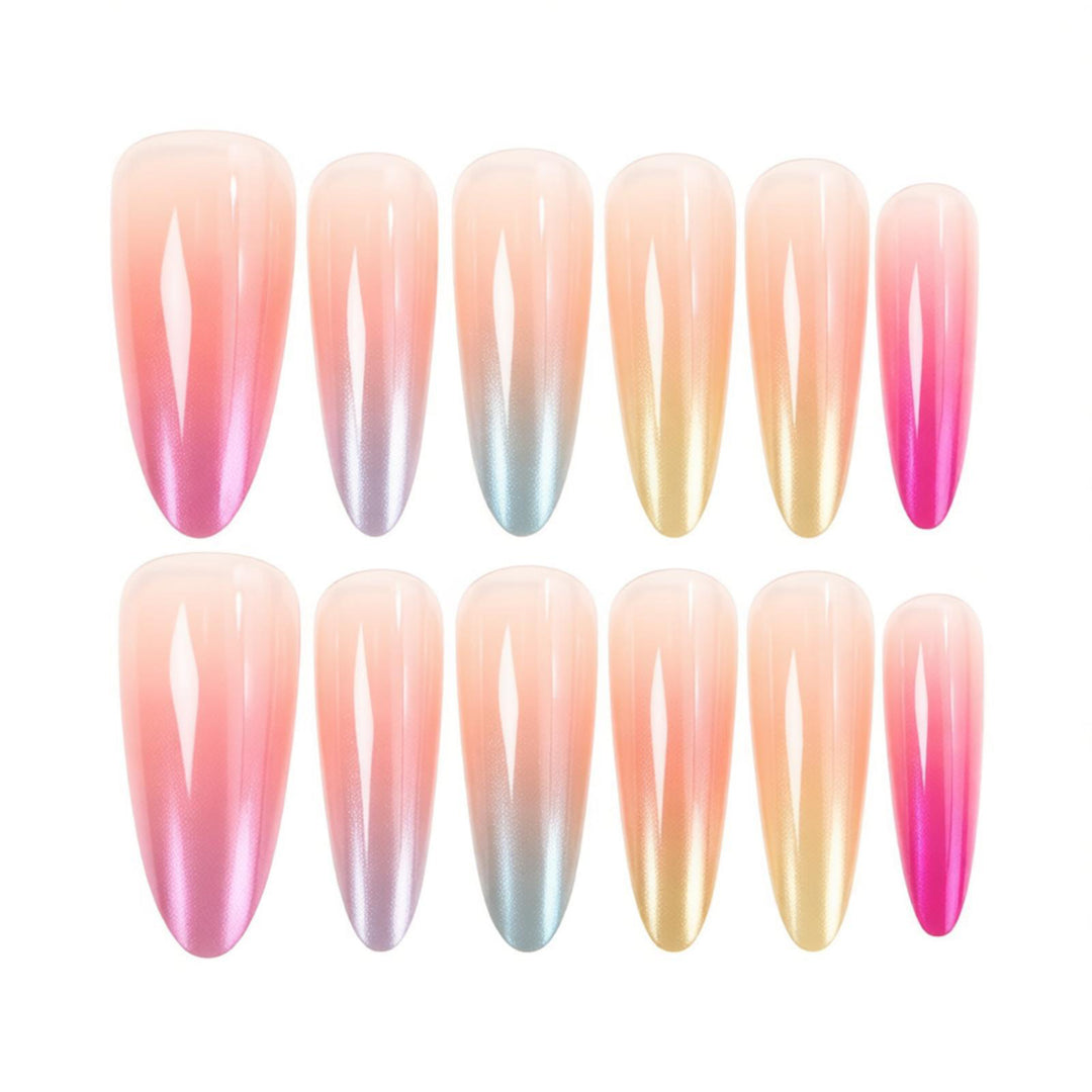 Ombre Gradient Press-On Nail Design Karnz