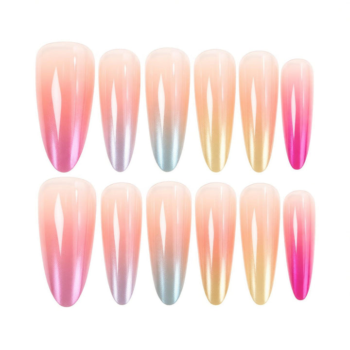 Ombre Gradient Press-On Nail Design Karnz