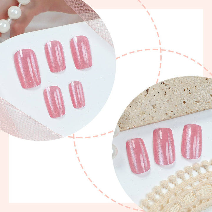 Glänzendes Gel Press-On Nagelset Karnz