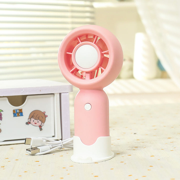 Damen Tragbarer Handventilator mit kinderfreundlichem Charakterdesign Karnz