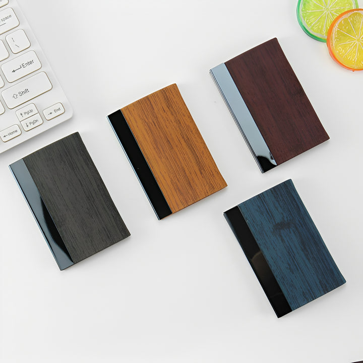 Eleganter Holz RFID-Blockierender Kartenhalter