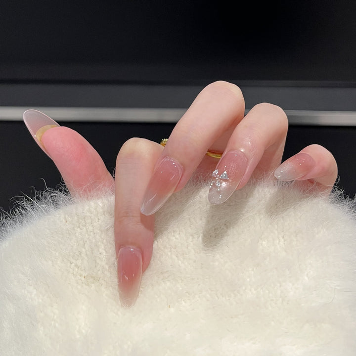 Ombre Glitter Press-On Nail Art Set Karnz