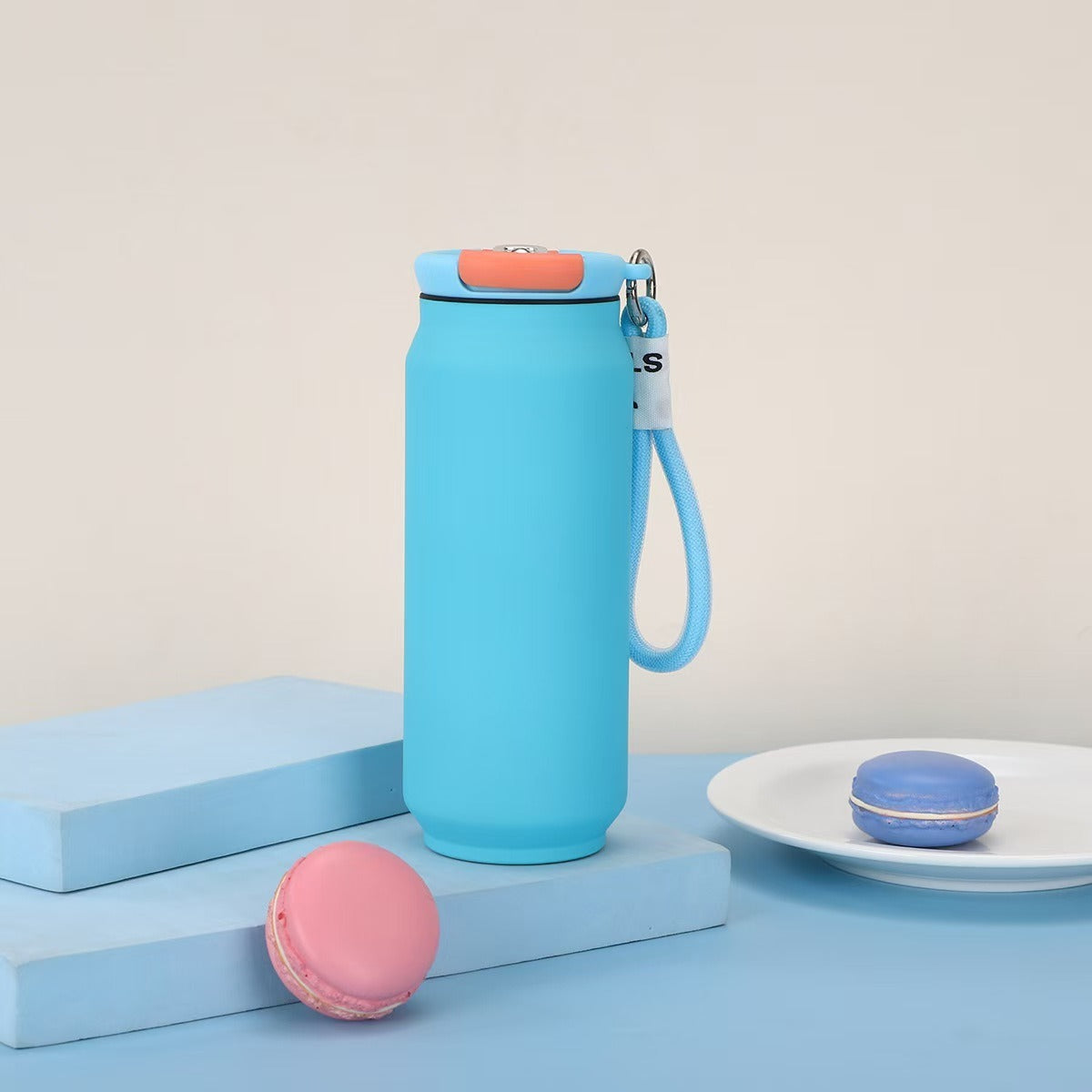Damen isolierte Wasserflasche mit praktischem Tragegriff Karnz