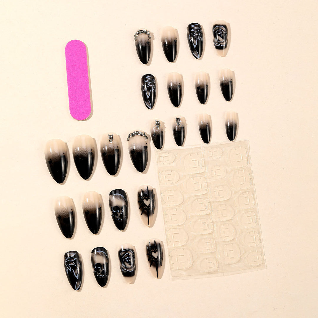 Gothic-Themen 3D Nagelkunstverlängerungen Karnz