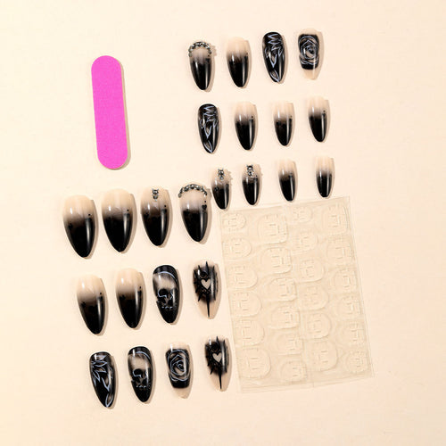 Gothic-Themen 3D Nagelkunstverlängerungen Karnz
