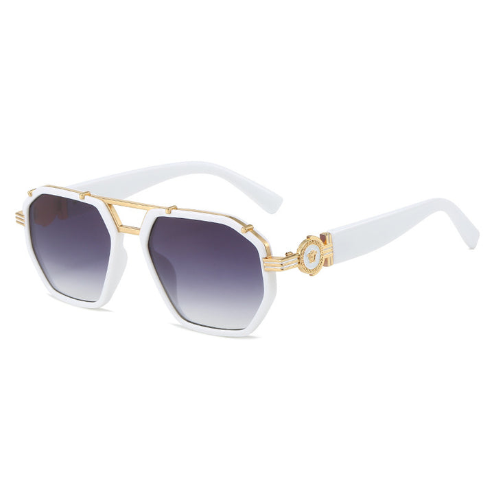 Elegante Übergroße Geometrische Sonnenbrille Karnz