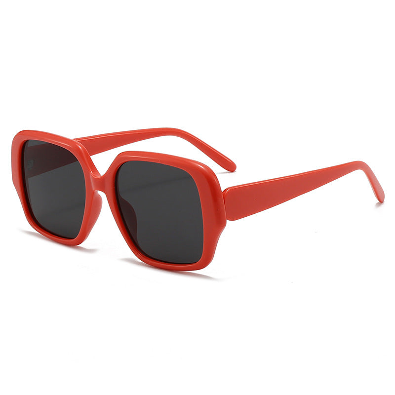 Damen modische quadratische Sonnenbrille mit breitem Rahmen Karnz