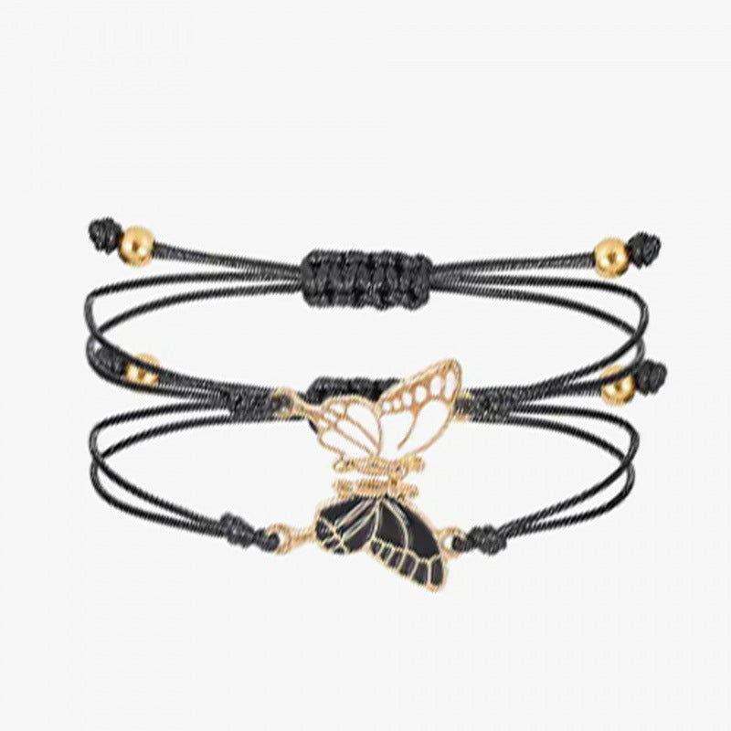 Butterfly Charm Halskette und Armband Set Karnz