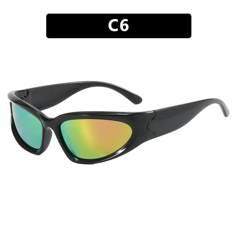 Damen sportliche Sonnenbrille mit ergonomischem Design und schützendem UV-Filter Karnz