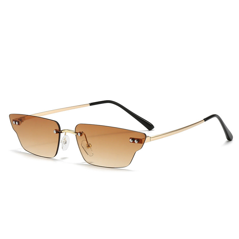 Damen futuristische geometrische Sonnenbrille Karnz
