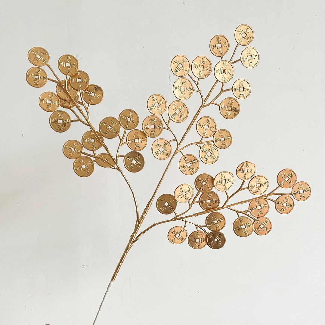 Elegante Metallblätter Dekoration Karnz