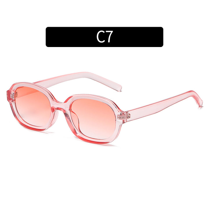 Retro-Ovalrahmen-Sonnenbrille