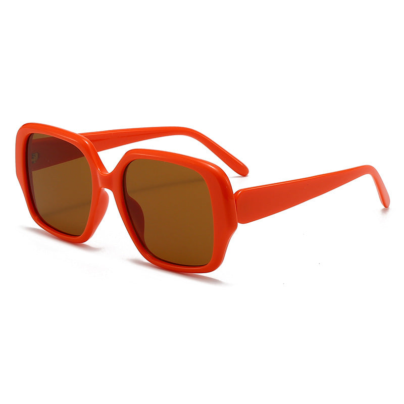 Damen modische quadratische Sonnenbrille mit breitem Rahmen Karnz