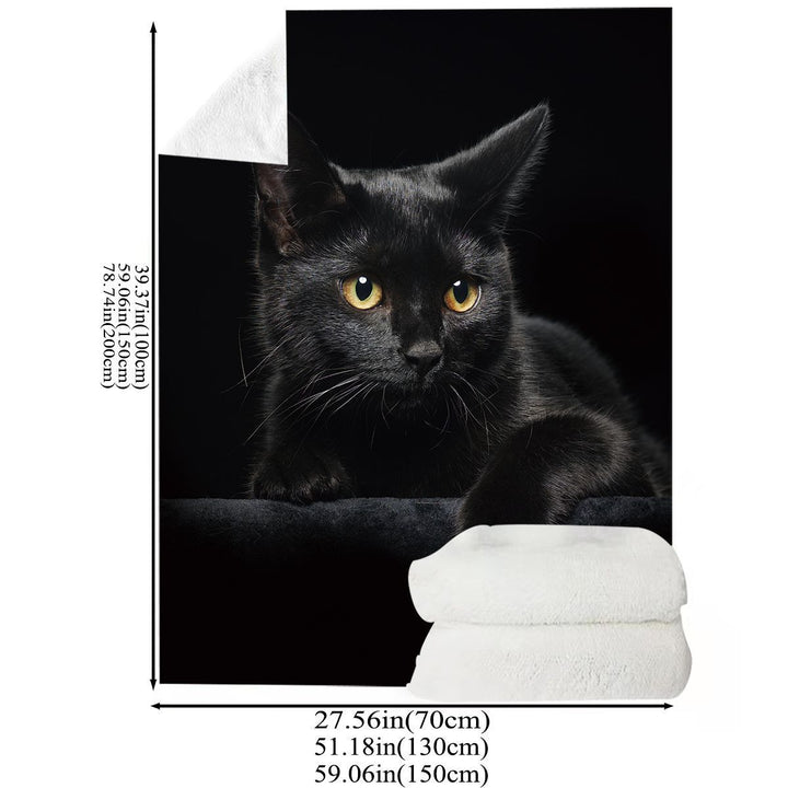 Katze-Themen Plüschdecke
