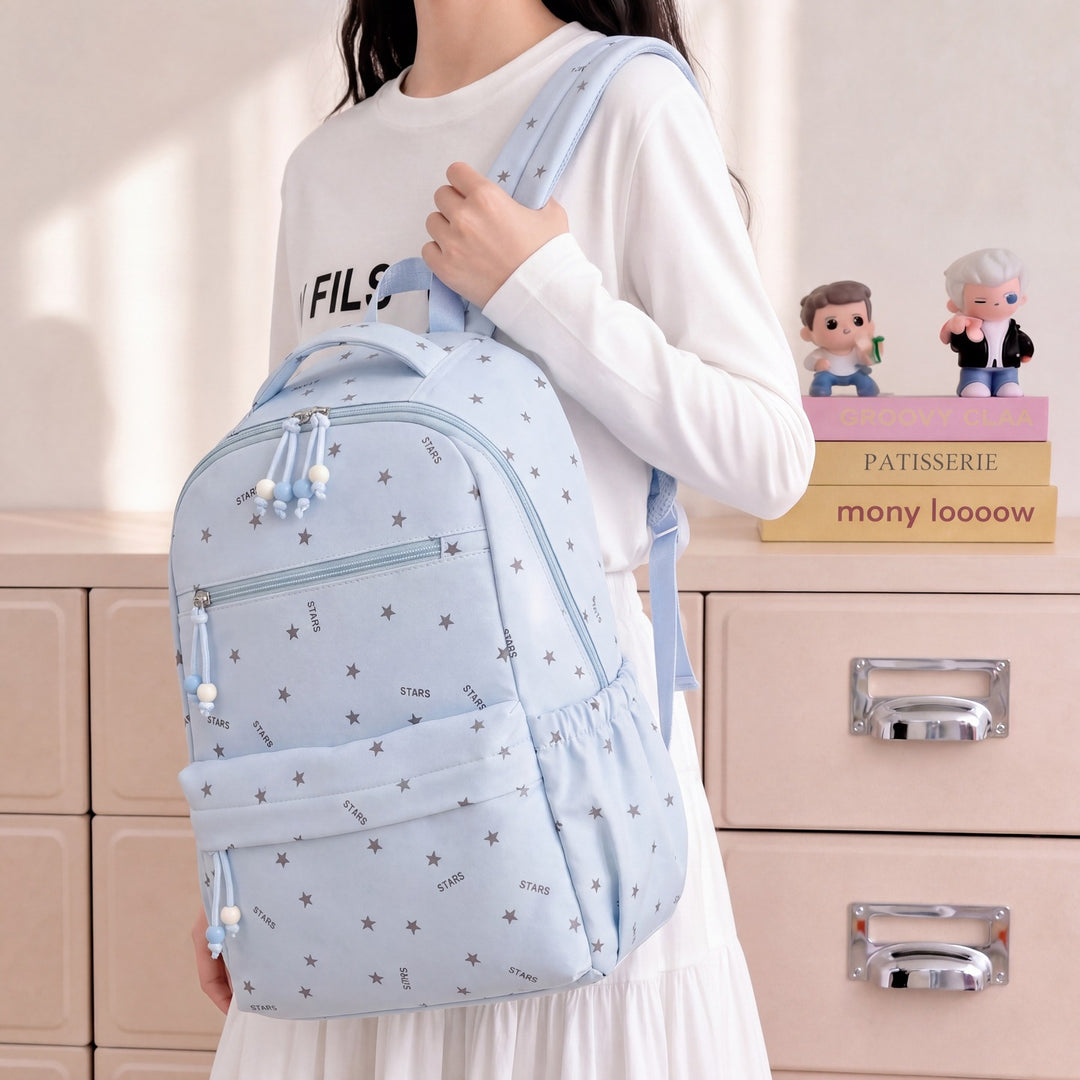 Stylische Sternmuster-Alltagsrucksack Karnz